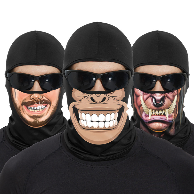 Funny Ape Mouth Skull Balaclav - đánh giá và giá Motorcycle Gear For Woman