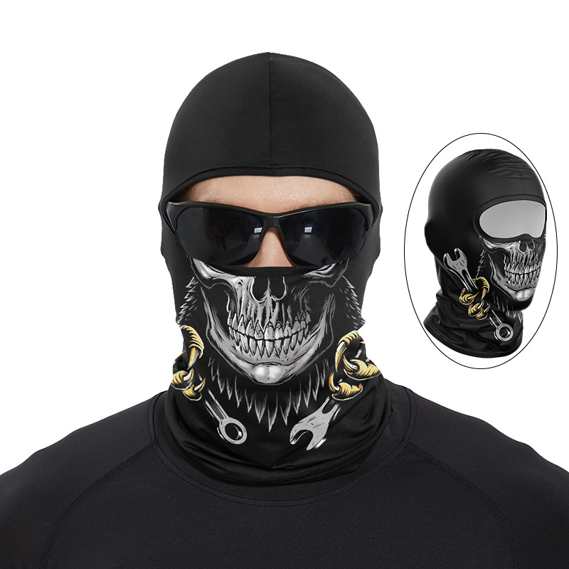 Funny Ape Mouth Skull Balaclav - đánh giá và giá Motorcycle Gear For Woman